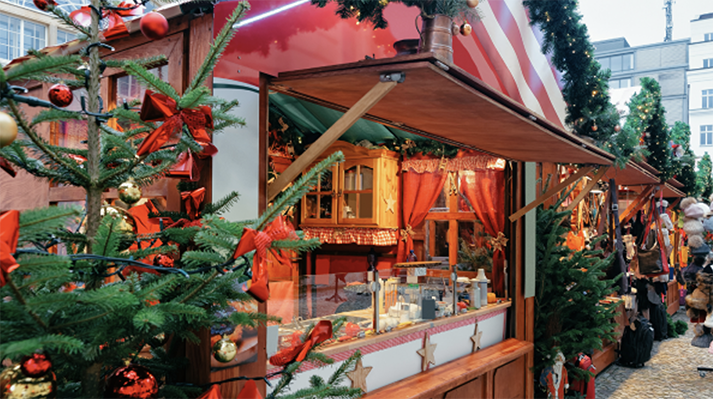 Xmas market cabins