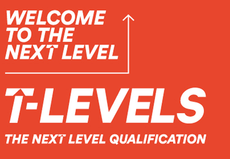 Red sign saying T levels the next level qualification