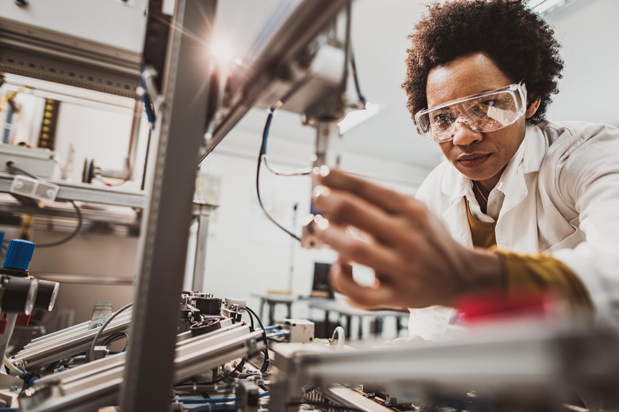 Young female engineer