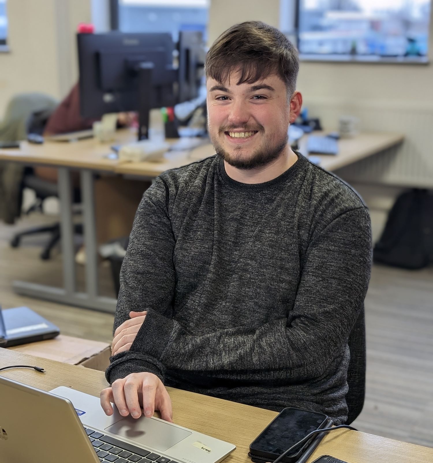 Man sat at desk