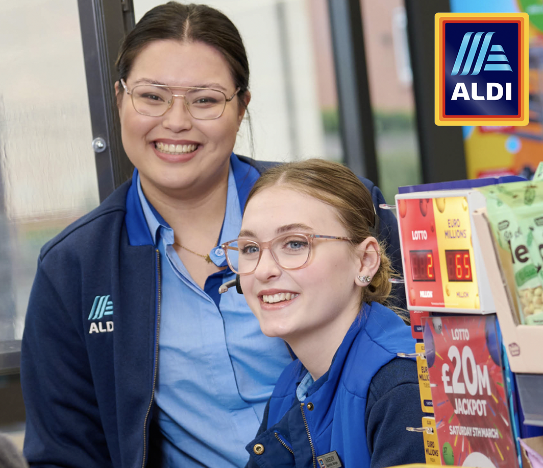 Two young Aldi female employees.