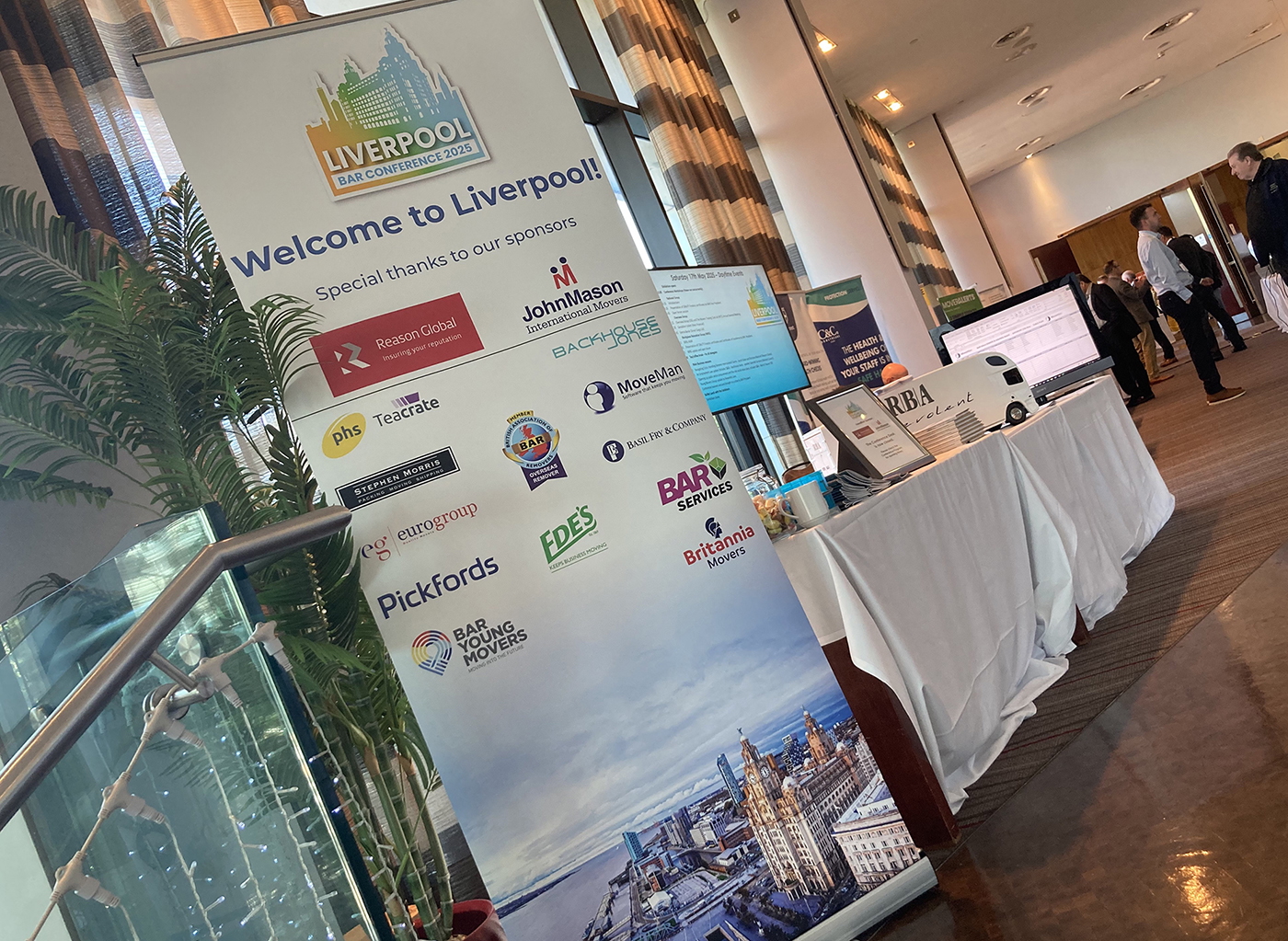 Pull up banner for removals conference in LIverpool